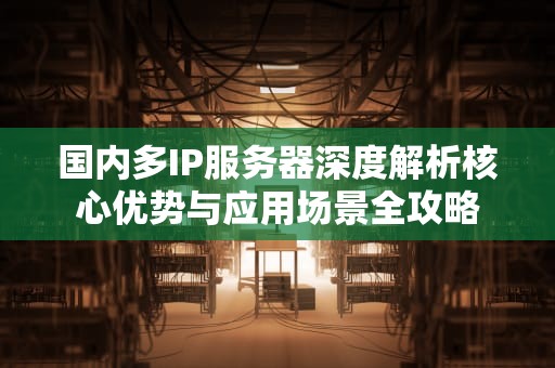 国内多IP服务器深度解析核心优势与应用场景全攻略