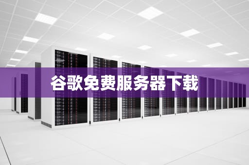 谷歌免费服务器下载