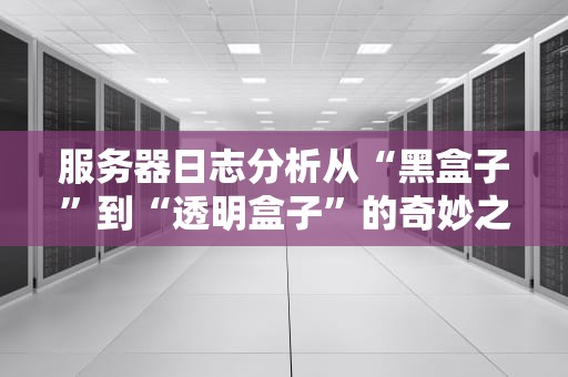 服务器日志分析从“黑盒子”到“透明盒子”的奇妙之旅