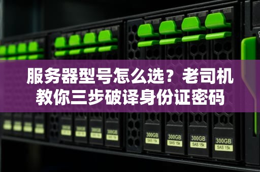 服务器型号怎么选？老司机教你三步破译身份证密码