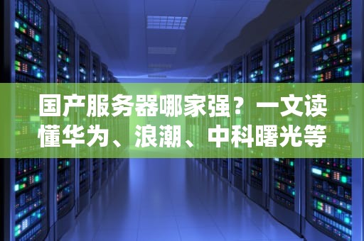 国产服务器哪家强？一文读懂华为、浪潮、中科曙光等厂商的神仙打架
