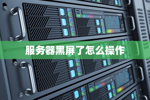 服务器黑屏了怎么操作