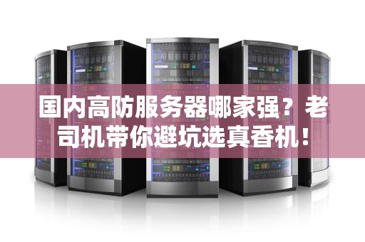 国内高防服务器哪家强？老司机带你避坑选真香机！
