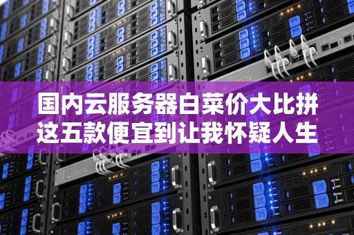国内云服务器白菜价大比拼这五款便宜到让我怀疑人生！