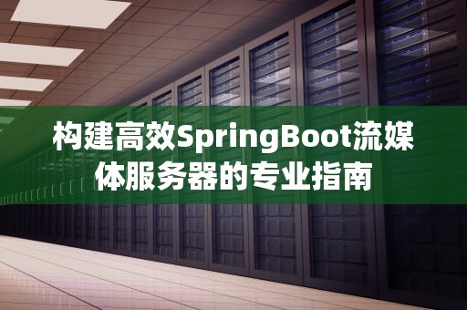 构建高效SpringBoot流媒体服务器的专业指南