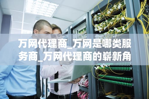万网代理商_万网是哪类服务商_万网代理商的崭新角色与挑战