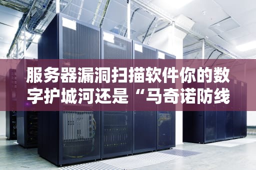 服务器漏洞扫描软件你的数字护城河还是“马奇诺防线”？网络安全老鸟的血泪避坑指南