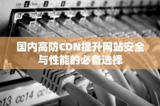 国内高防CDN提升网站安全与性能的必备选择
