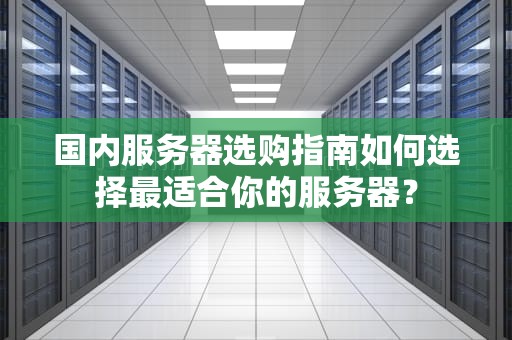 国内服务器选购指南如何选择最适合你的服务器？