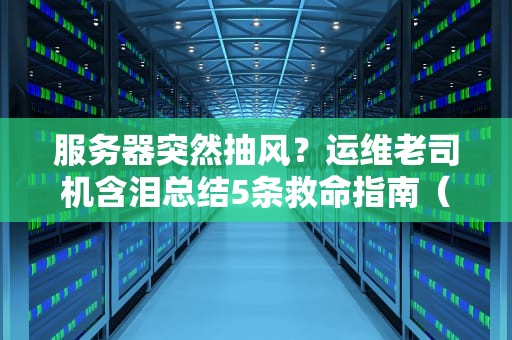 服务器突然抽风？运维老司机含泪总结5条救命指南（附血泪案例）