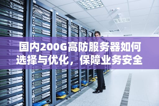 国内200G高防服务器如何选择与优化，保障业务安全与稳定