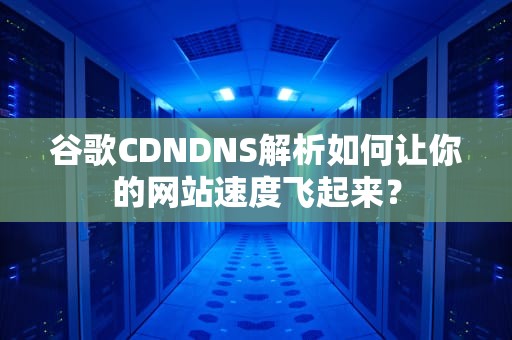 谷歌CDNDNS解析如何让你的网站速度飞起来？