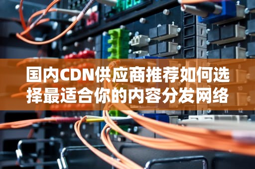 国内CDN供应商推荐如何选择最适合你的内容分发网络服务