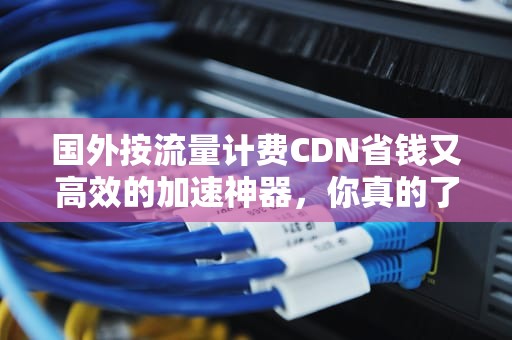 国外按流量计费CDN省钱又高效的加速神器，你真的了解吗？