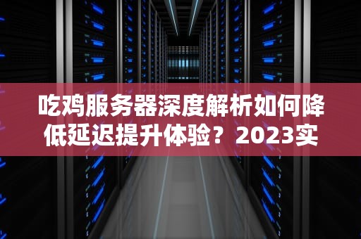 吃鸡服务器深度解析如何降低延迟提升体验？2023实战指南