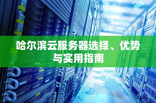 哈尔滨云服务器选择、优势与实用指南