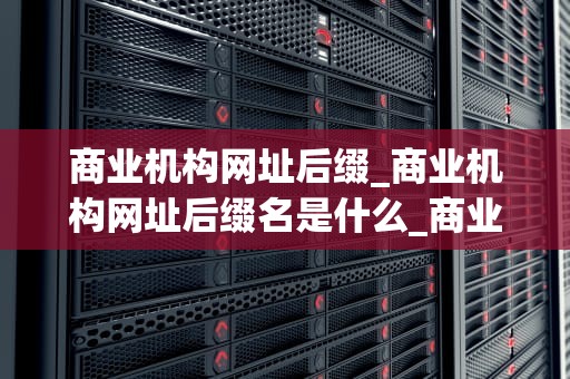 商业机构网址后缀_商业机构网址后缀名是什么_商业机构网址后缀的重要性和应用