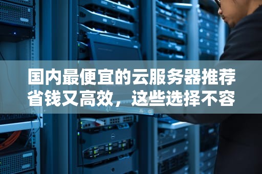国内最便宜的云服务器推荐省钱又高效，这些选择不容错过！