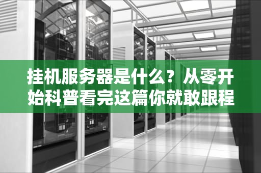 挂机服务器是什么？从零开始科普看完这篇你就敢跟程序员对线了！