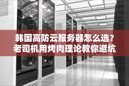韩国高防云服务器怎么选？老司机用烤肉理论教你避坑指南