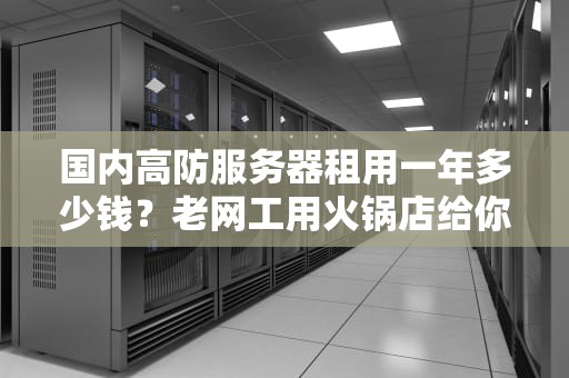 国内高防服务器租用一年多少钱？老网工用火锅店给你算笔明白账