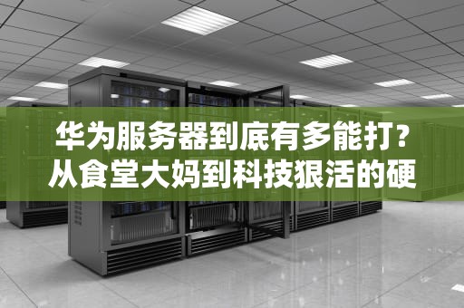 华为服务器到底有多能打？从食堂大妈到科技狠活的硬核拆解