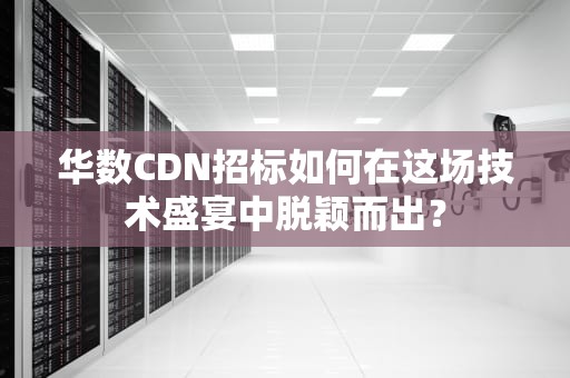 华数CDN招标如何在这场技术盛宴中脱颖而出？