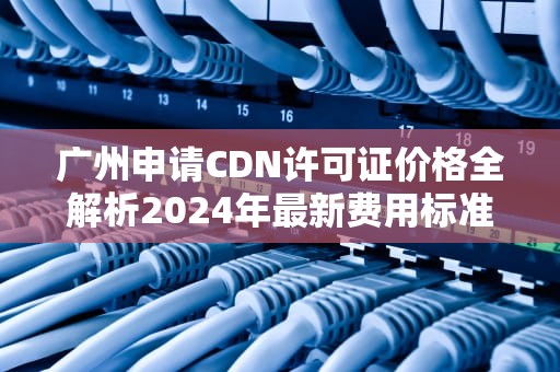 广州申请CDN许可证价格全解析2024年最新费用标准与实操指南