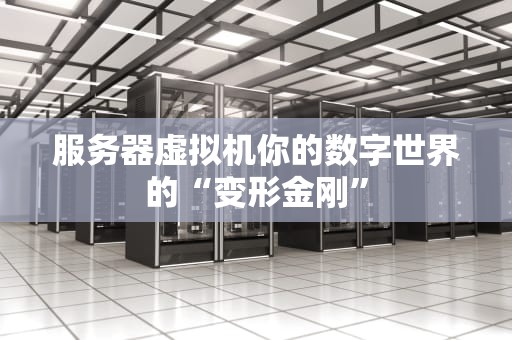 服务器虚拟机你的数字世界的“变形金刚”