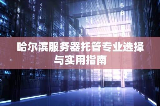 哈尔滨服务器托管专业选择与实用指南