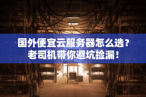 国外便宜云服务器怎么选？老司机带你避坑捡漏！