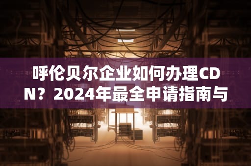 呼伦贝尔企业如何办理CDN？2024年最全申请指南与落地实践