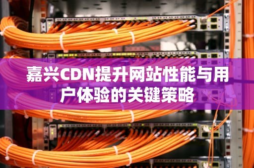 嘉兴CDN提升网站性能与用户体验的关键策略