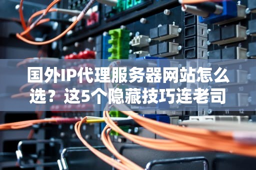国外IP代理服务器网站怎么选？这5个隐藏技巧连老司机都偷偷收藏！