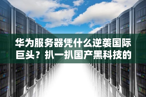 华为服务器凭什么逆袭国际巨头？扒一扒国产黑科技的暴力美学