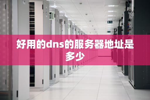 好用的dns的服务器地址是多少