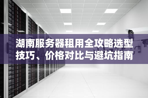 湖南服务器租用全攻略选型技巧、价格对比与避坑指南