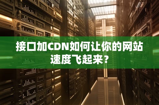 接口加CDN如何让你的网站速度飞起来？
