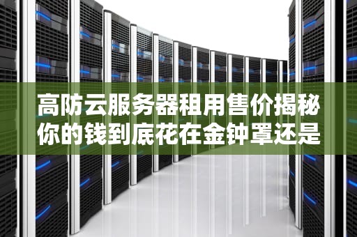 高防云服务器租用售价揭秘你的钱到底花在金钟罩还是纸盔甲上？