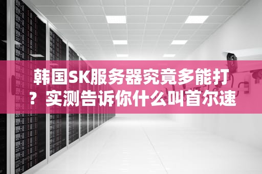 韩国SK服务器究竟多能打？实测告诉你什么叫首尔速度！