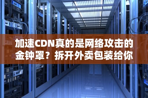 加速CDN真的是网络攻击的金钟罩？拆开外卖包装给你看真相！