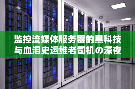 监控流媒体服务器的黑科技与血泪史运维老司机の深夜坦白局