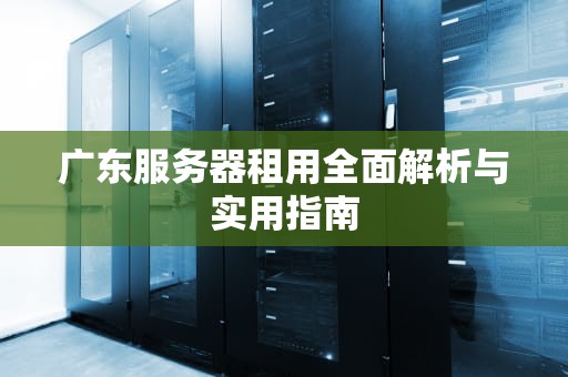 广东服务器租用全面解析与实用指南