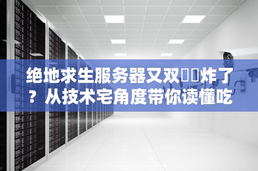 绝地求生服务器又双叒叕炸了？从技术宅角度带你读懂吃鸡日常