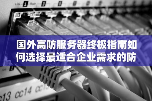 国外高防服务器终极指南如何选择最适合企业需求的防护方案？