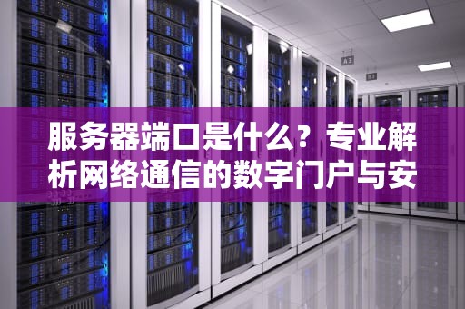服务器端口是什么？专业解析网络通信的数字门户与安全管控指南