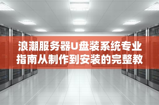 浪潮服务器U盘装系统专业指南从制作到安装的完整教程（含避坑指南）