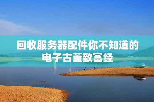 回收服务器配件你不知道的电子古董致富经