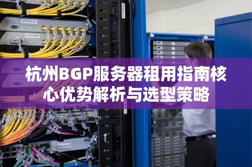 杭州BGP服务器租用指南核心优势解析与选型策略