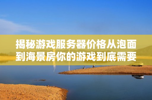 揭秘游戏服务器价格从泡面到海景房你的游戏到底需要多少钱？